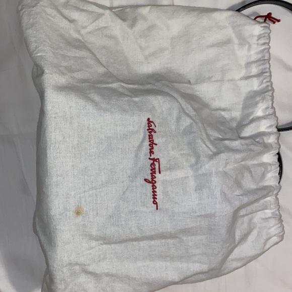 Salvatore Ferragamo Brown Leather Gancini Shoulder Bag - Picture 10 of 10